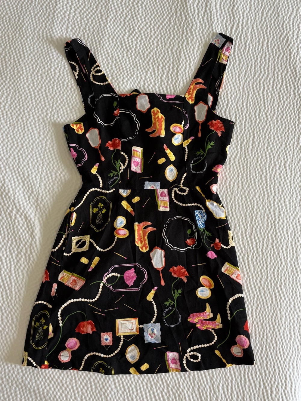 Monteau Los Angeles Linen Black Mini Dress